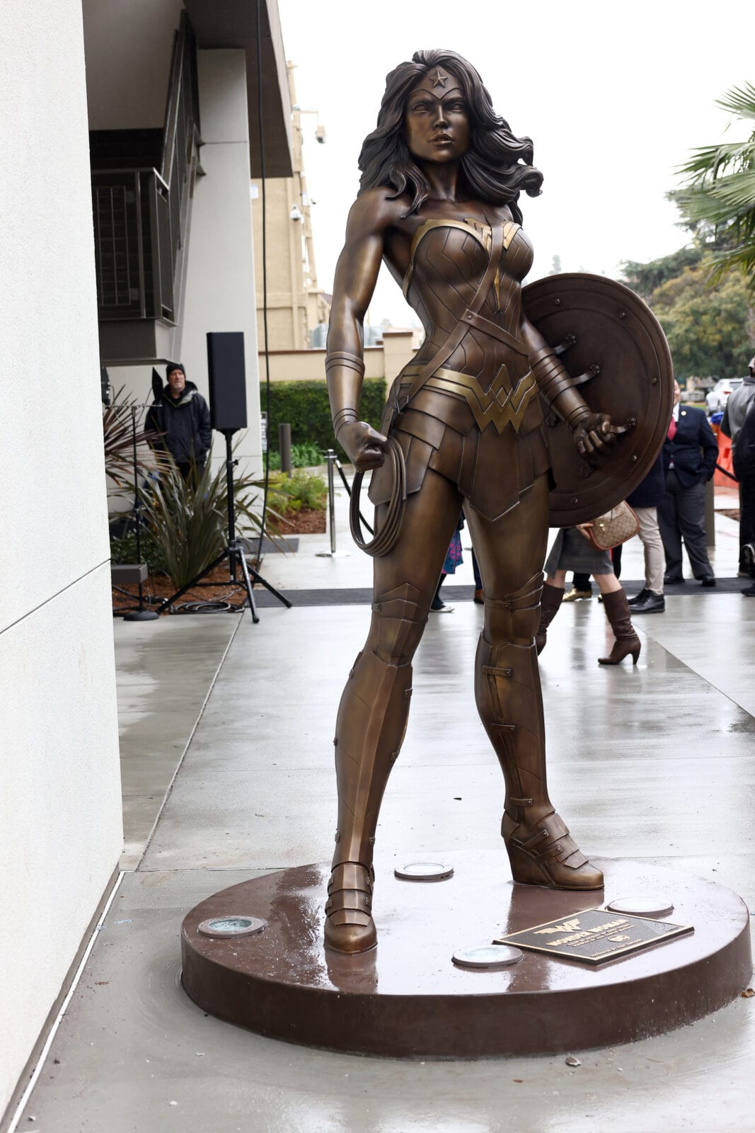 Wonder Woman statue at Warner Bros. Studio Tour Hollywood in Burbank, CA