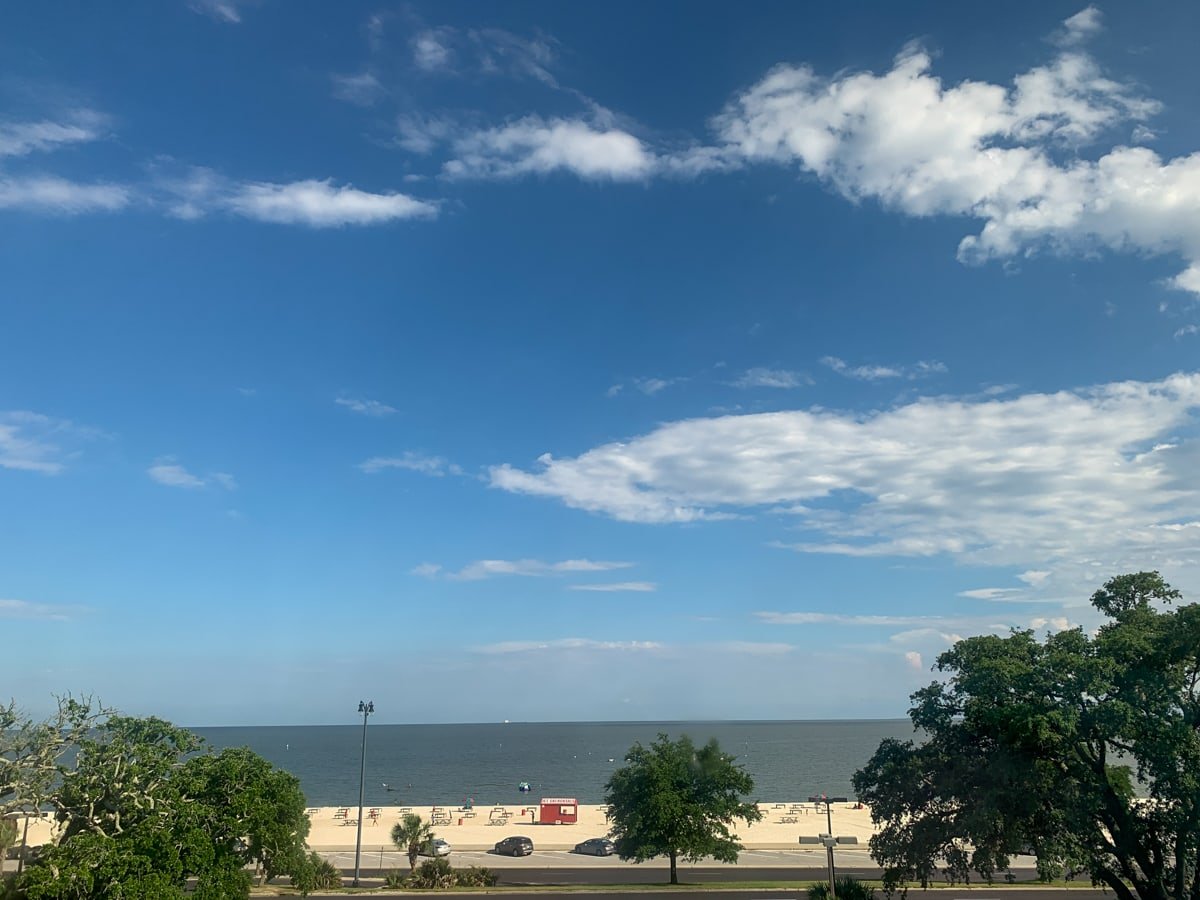 View of the beach from Courtyard by Marriott - Gulfport