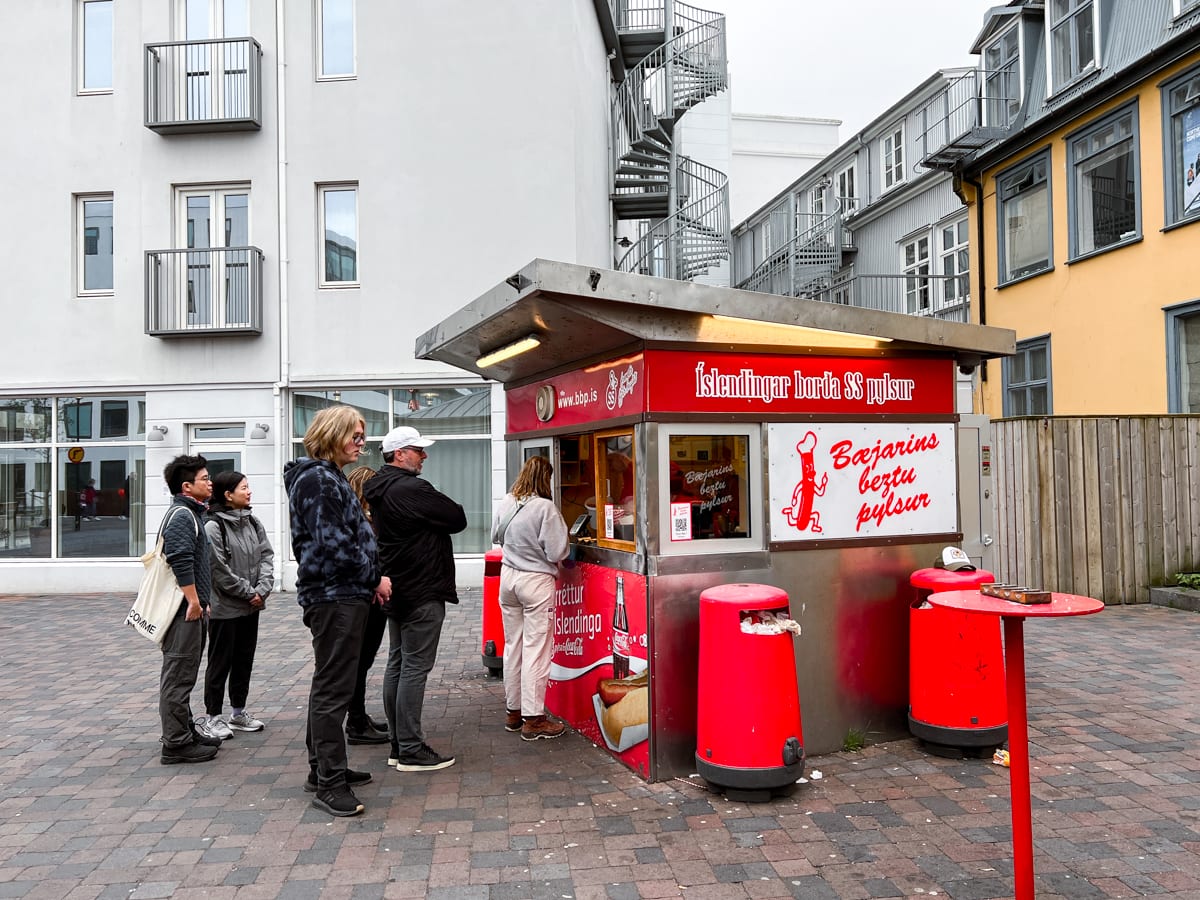 Reykjavik's famous hot dog stand, Bæjarins Beztu Pylsur