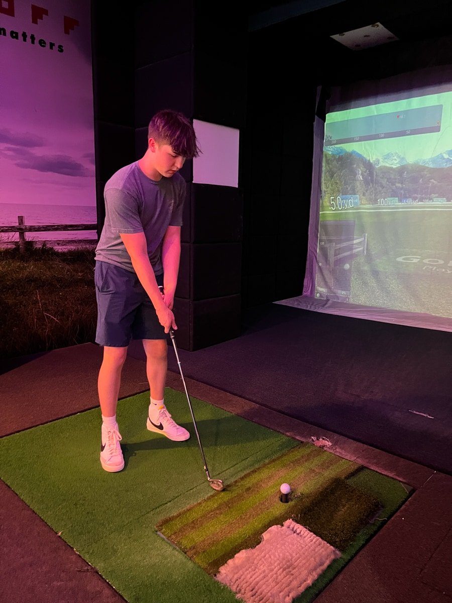 Teenager at Olympic Golf Zone in Buena Park 