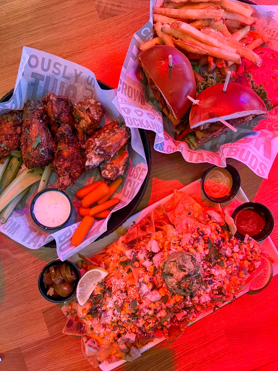 A tempting spread of comfort foods at Rock Brews in Buena Park