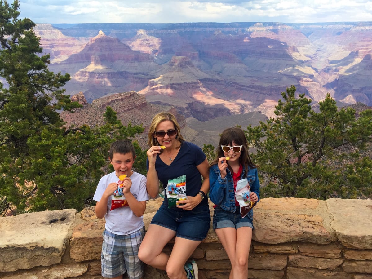 Cape Cod chips at the rim of the Grand Canyon