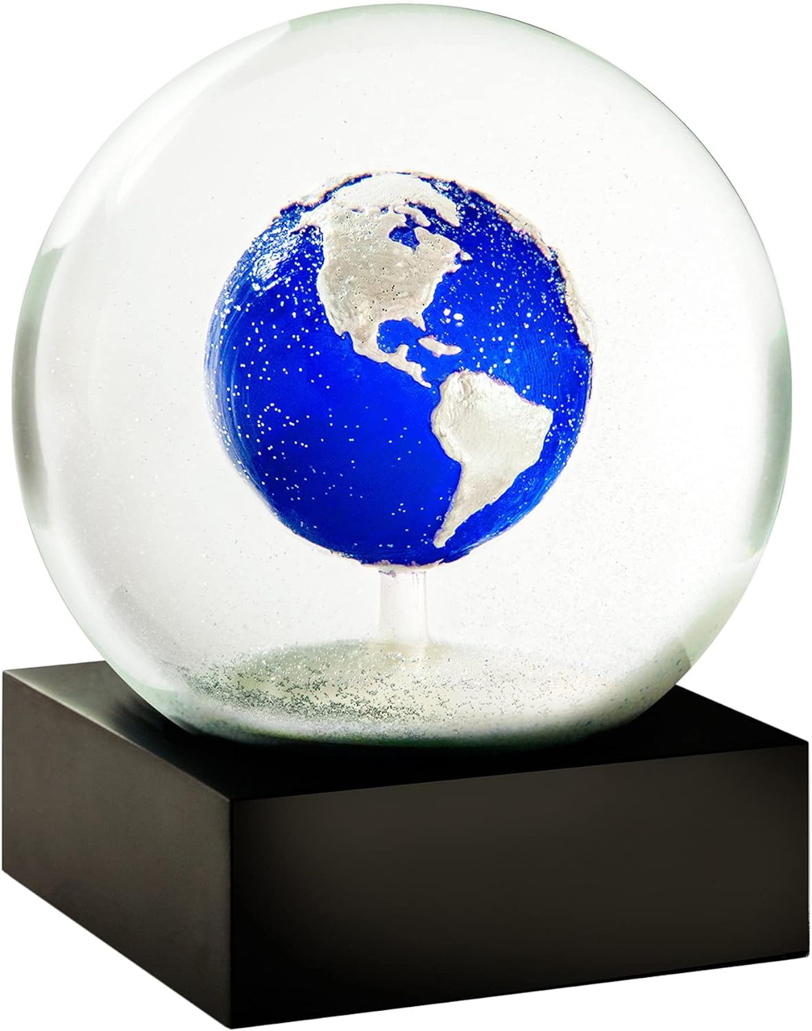Blue Earth Snow Globe for travel lovers