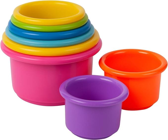 The First Years Stack & Count Stacking Cups, simple toddler travel toys