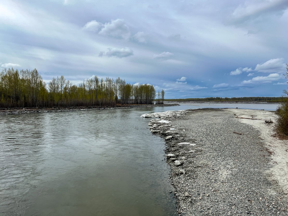 Susitna River near Downtown Talkeetna, Alaska