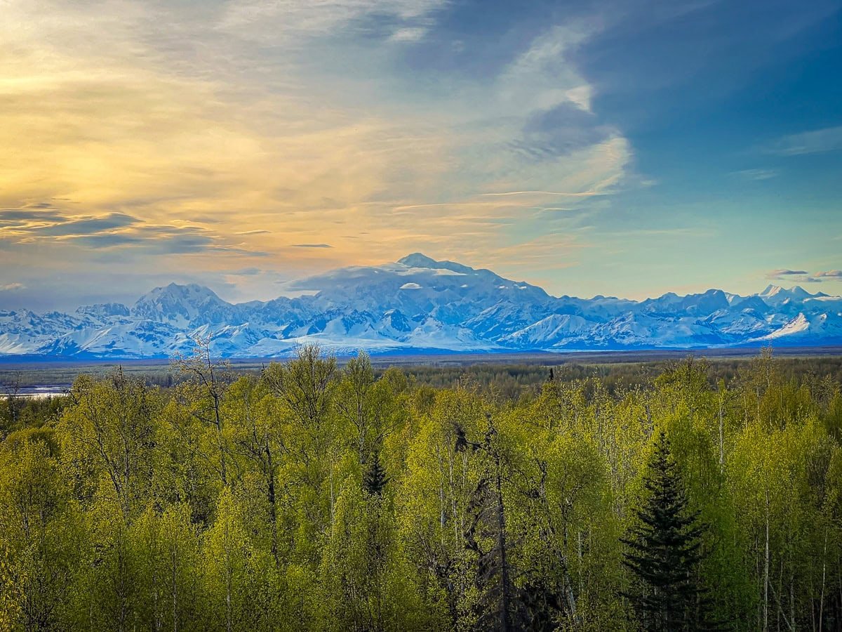 Vista de Denali do Talkeetna Alaskan Lodge