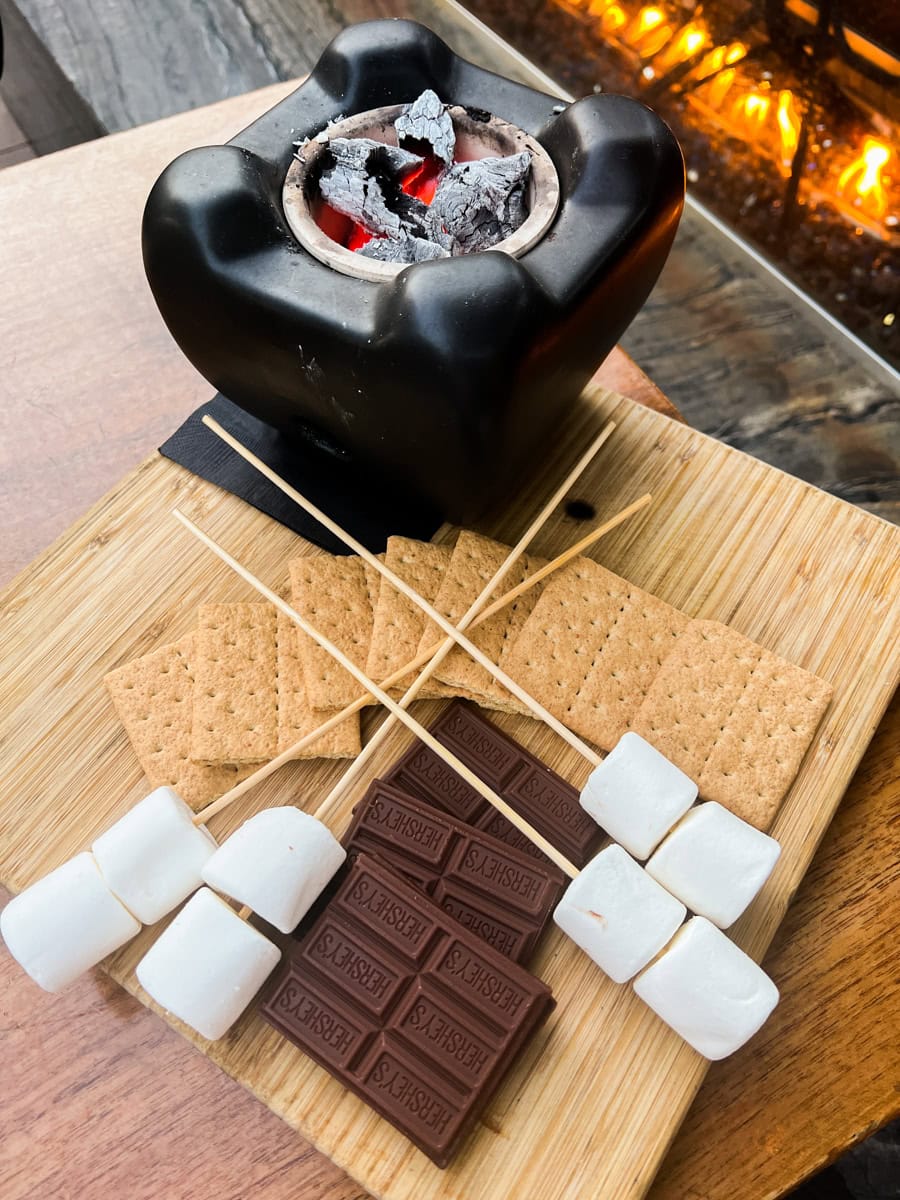 Tableside s'mores at The Presley