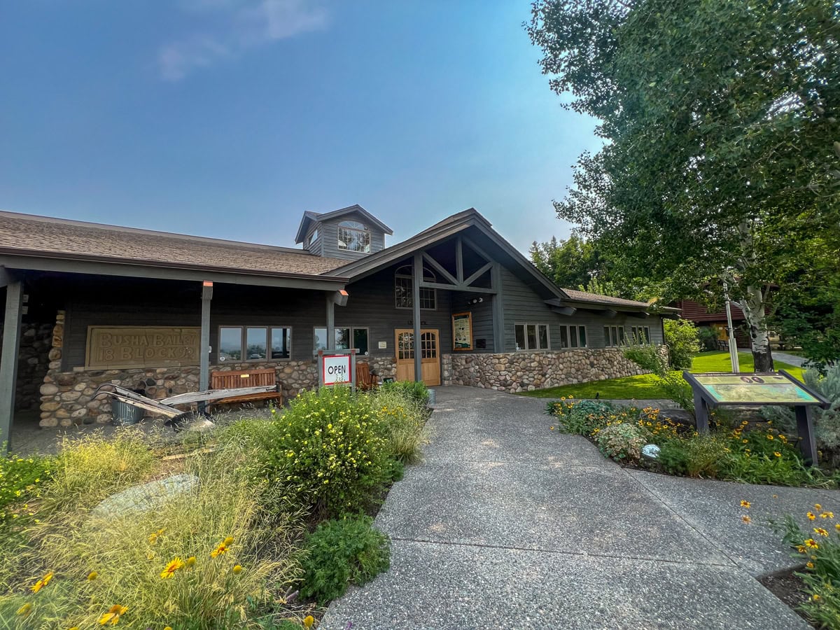 Crazy Mountain Museum exterior in summer 