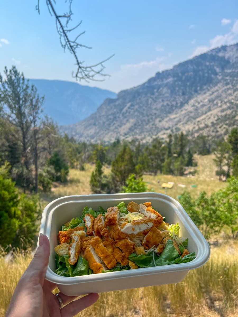 Picnic lunch at Lewis and Clark Caverns State Park