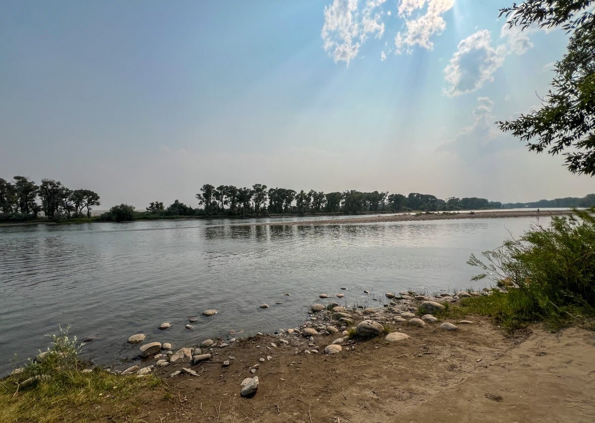 Yellowstone River in Big Timber, Montana