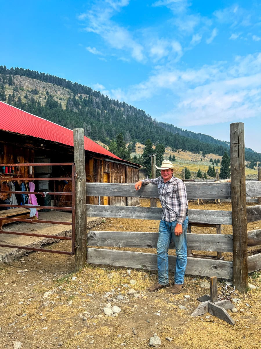 One of the kind residents of Big Timber, Will, our trusty Sweet Grass Ranch trail guide 