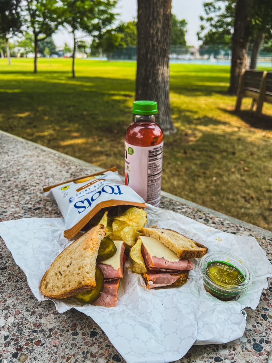 Picnic lunch from Earth Wise General Store in Big Timber