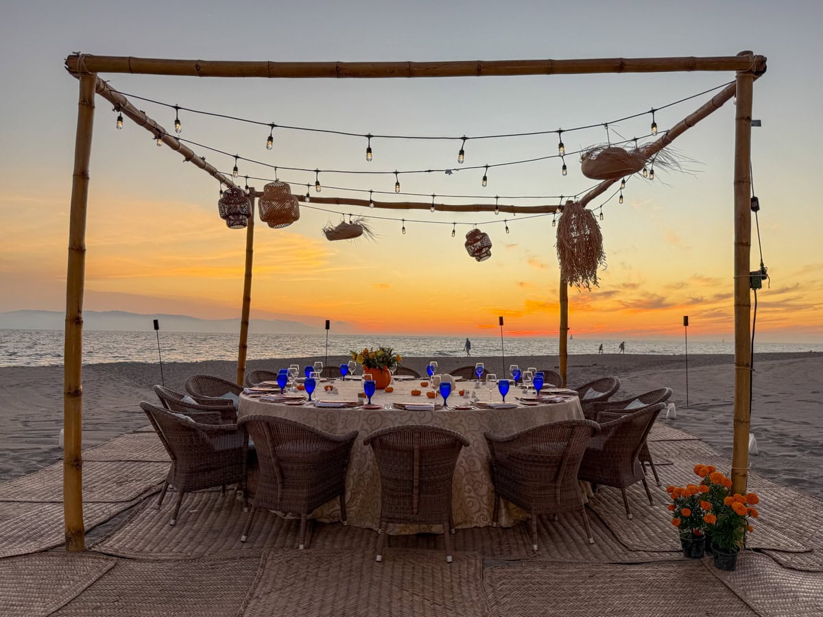 Private dinner on the beach at Tau Beach Club